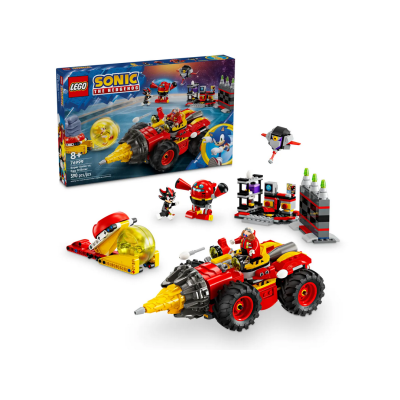 LEGO Sonic the Hedgehog 76999 Super Sonic vs. Egg Drillster con 7 Personaggi e Veicolo