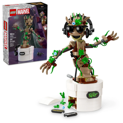 LEGO Marvel 76297 Groot Ballerino Personaggio con Funzione Danzante