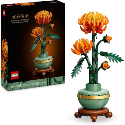 LEGO Icons 10368 Crisantemo Fiore Finto da Costruire