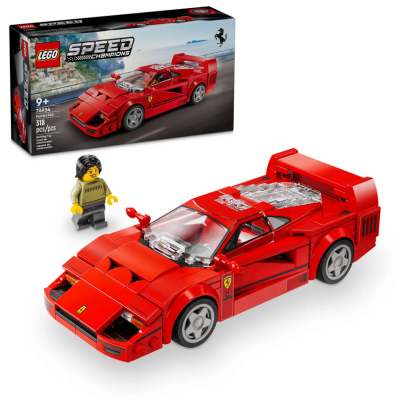 LEGO Speed Champions 76934 Supercar Ferrari F40 Auto Sportiva con Minifigure del Pilota