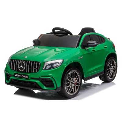 Macchina Elettrica per Bambini 12V Mercedes GLC 63S con Ruote in Gomma Telecomando