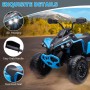 Super Quad con Licenza Ufficiale Can-Am Renegade 12V ATV con Sedile in Pelle Telecomando Ammortizzatori e Cinture di Sicurezza