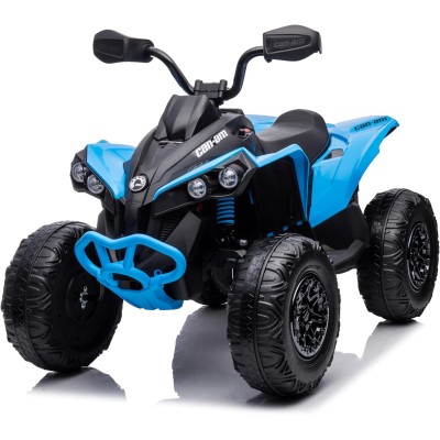 Super Quad con Licenza Ufficiale Can-Am Renegade 12V ATV con Sedile in Pelle Telecomando Ammortizzatori e Cinture di Sicurezza