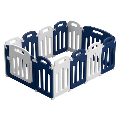 Mandelli 705000551 Box Recinto pieghevole Blu-Bianco in Plastica per bambini