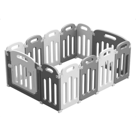 Mandelli 705000556 Box Recinto Pieghevole Grigio-Bianco in Plastica per bambini Mandelli 705000556 Box Recinto Pieghevole Grigio-Bianco in Plastica per bambini
