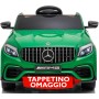 Macchina Elettrica per Bambini 12V Mercedes GLC 63S con Sedile in Pelle Telecomando e Tappetini in Omaggio