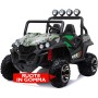 Auto Elettrica Macchina per Bambini Fuoristrada 2 Posti Maxi Buggy 24V con Ruote in Gomma e Telecomando