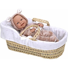 Arias 65381 Reborn Sara 42cm con culla in vimini Arias 65381 Reborn Sara 42cm con culla in vimini