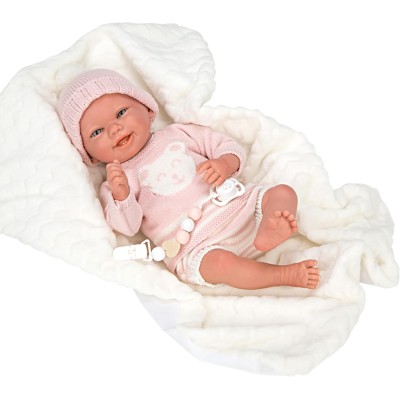 Auto Per Bambole ARIAS Rosa - Passeggino Giocattolo Per Bambine, Dimensioni 29x53x60 Cm