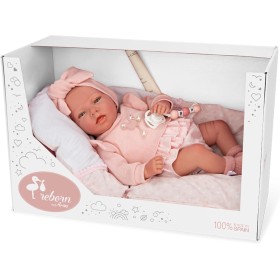 Arias 98121 Bambola Reborn Alba 40cm con vestitino rosa e con cuscino Arias 98121 Bambola Reborn Alba 40cm con vestitino rosa e con cuscino