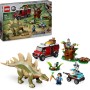 LEGO Jurassic World 76965 Missione Dinosauro: Scoperta dello Stegosauro con 2 Dinosauri Fuoristrada e Minifigure