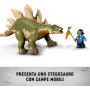 LEGO Jurassic World 76965 Missione Dinosauro: Scoperta dello Stegosauro con 2 Dinosauri Fuoristrada e Minifigure