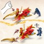 LEGO NINJAGO 71801 Attacco del Rising Dragon di Kai con Drago e 2 Minifigure Spada Ninja e Balestra