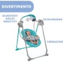 Chicco Polly Swing Up Altalena Elettrica da 0Mesi a 9Kg Regolabile e Dondolo con Telecomando Chiusura Compatta Azzurro