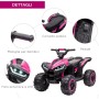 Quad Elettrico per Bambini 12V ATV - Quad per Bambini con Telecomando Doppio Motore Ammortizzatori Full Optional