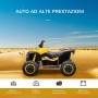 Quad Elettrico per Bambini 12V ATV - Quad per Bambini con Telecomando Doppio Motore Ammortizzatori Full Optional