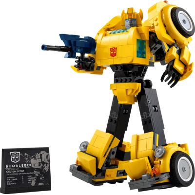 Lego Icons 10338 Transformer Bumblebee Action Figure costruibile da collezione