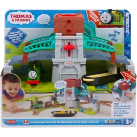 Mattel HYR82 Il Trenino Thomas Bulstrode e Ponte direzionabile con Locomotiva Percy Ponte Mobile e Pulsante per Suoni Mattel HYR82 Il Trenino Thomas Bulstrode e Ponte direzionabile con Locomotiva Percy Ponte Mobile e Pulsante per Suoni
