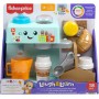 Fisher-Price HYT02 La Mia Prima Macchinetta del Caffè con pulsanti musica e suoni e 8 accessori inclusi