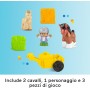 Fisher-Price HWR84 Little People Maneggio dei Cavalli playset con suoni 2 cavalli 1 personaggio e 2 accessori