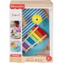 Fisher-Price HXT91 Tavolino Musicale in Legno set con tavolino e 2 bacchette per lo sviluppo delle capacità motorie e sensoriali