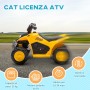 Mini Quad elettrico per bambini con Licenza Ufficiale Caterpillar 6V con Luci a LED e Suoni integrati