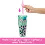 Mattel HTJ21 Barbie Pop Reveal Serie Bubble Tea Green Tea profumata cambia colore con cucciolo e 8 accessori a sorpresa