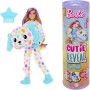 Mattel HRK41 Barbie Cutie Reveal Color Dream Barbie cambia colore con costume da dalmata  arcobaleno e 10 accessori a sopresa