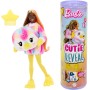 Mattel HRK37 Barbie Cutie Reveal Color Dream Barbie cambia colorecon costume da pinguino tye-die e 10 accessori a sopresa