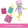 Mattel HRK37 Barbie Cutie Reveal Color Dream Barbie cambia colorecon costume da pinguino tye-die e 10 accessori a sopresa