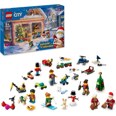 LEGO City 60436 Calendario dell’Avvento Set per il Conto alla Rovescia di Natale con 24 Sorprese