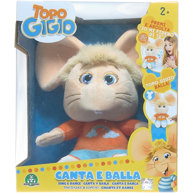 Grandi Giochi TPG21000 Peluche di Topo Gigio Canta e Balla la