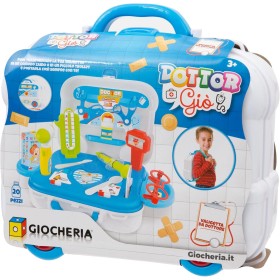 Giocheria GGI190253 Valigetta del dottore a forma di trolley con 20 accessori Giocheria GGI190253 Valigetta del dottore a forma di trolley con 20 accessori