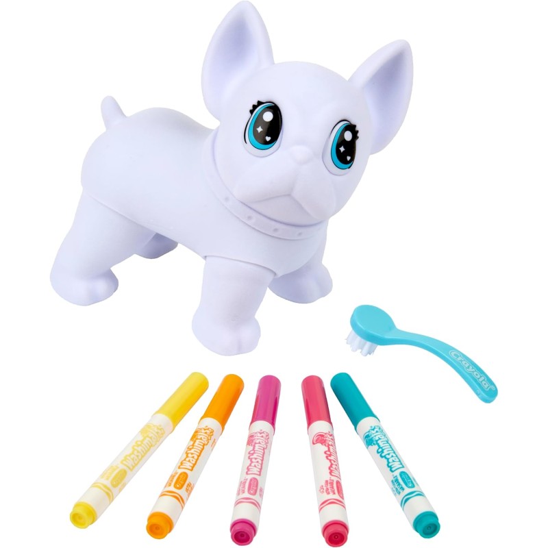 Crayola Washimals Set Salone Di Bellezza: Gattino E Cagnolino Da Colorare E Lavare, 3+ Anni