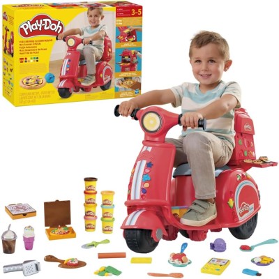 Hasbro F8803 Play-Doh Pizza a Domicilio playset con Scooter con attività manuali