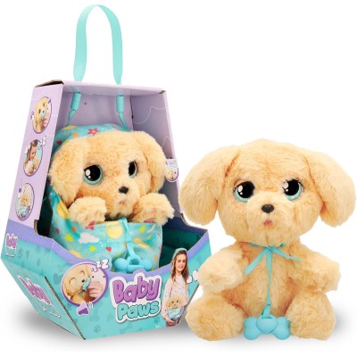 IMC Toys 921146 Baby Paws Labrador Peluche Interattivo con Suoni e Borsa-Copertina