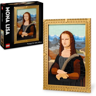 LEGO Art 31213 Gioconda Riproduzione Opera d'Arte Rinascimentale di Leonardo da Vinci in Mattoncini