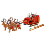 LEGO 40499 Slitta di Babbo Natale Set con Minifigure Renne Chitarra Orsacchiotto e Sci