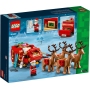 LEGO 40499 Slitta di Babbo Natale Set con Minifigure Renne Chitarra Orsacchiotto e Sci