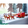 LEGO 40499 Slitta di Babbo Natale Set con Minifigure Renne Chitarra Orsacchiotto e Sci