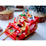 LEGO 40499 Slitta di Babbo Natale Set con Minifigure Renne Chitarra Orsacchiotto e Sci