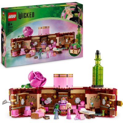 LEGO Wicked 75683 Il Dormitorio di Glinda ed Elphaba con Baule Apribile e Camera da Letto con 2 Personaggi