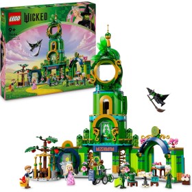 LEGO Wicked 75684 Benvenuti nella Città di Smeraldo con Torre e 5 Personaggi tra cui Glinda e Elphaba
