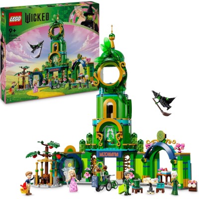 LEGO Wicked 75684 Benvenuti nella Città di Smeraldo con Torre e 5 Personaggi tra cui Glinda e Elphaba