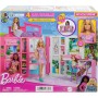 Mattel HJR77 Barbie Loft Casa delle Vacanze Plyaset con Bambola e 4 Aree di Gioco e 11 Accessori