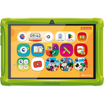 Clementoni 16795 Clempad Tablet Educativo 3-6 anni Schermo 10 Pollici IPS HD Screen Memoria 32 GB RAM 2G Android 13