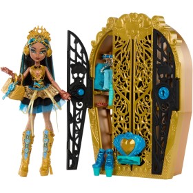 Mattel HXH86 Monster High Segreti da Brivido Cleo de Nile Misteri Mostruosi con Guardarobae accessori Mattel HXH86 Monster High Segreti da Brivido Cleo de Nile Misteri Mostruosi con Guardarobae accessori
