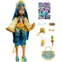 Mattel HXH81 Monster High Cleo de Nile Monster Fest con outfit glamour e accessori a tema festival musicale