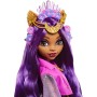 Mattel HXH80 Monster High Clawdeen Wolf Monster Fest con outfit glamour e accessori a tema festival musicale