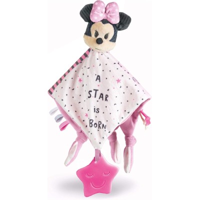 Clementoni 17344 Disney Baby Minnie Comforter Peluche con Morbida Copertina 0-18 Mesi